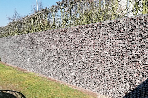 Clôture gabion mur décoratif minéral