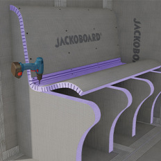 Set de banc en panneau à carreler JACKOBOARD® S-Kit de JACKON